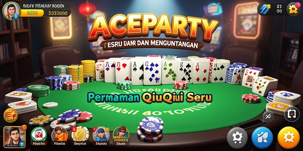 Gameplay seru ACEPARTY dalam permainan QiuQiu.
