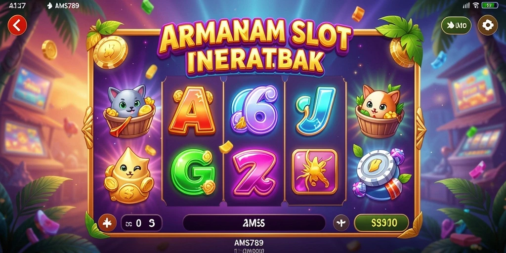 Screenshot gameplay Slot AMS789 menampilkan grafik menarik dan fitur bonus.