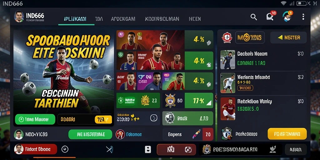 Tampilan gameplay IND666 yang menarik saat taruhan olahraga.