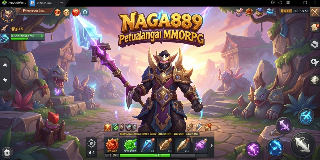 Tampilan seru gameplay NAGA889 dalam dunia MMORPG.