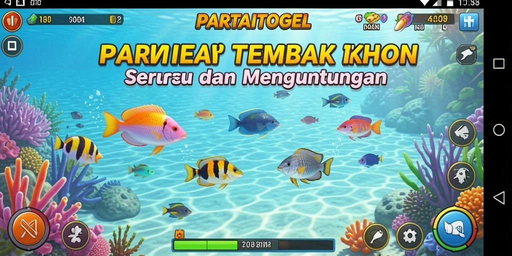 Screenshot gameplay PARTAITOGEL yang menunjukkan aksi tembak ikan yang seru.