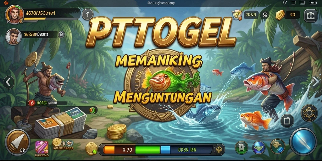 Tampilan gameplay PTTOGEL yang menampilkan aksi memancing seru dan menegangkan.