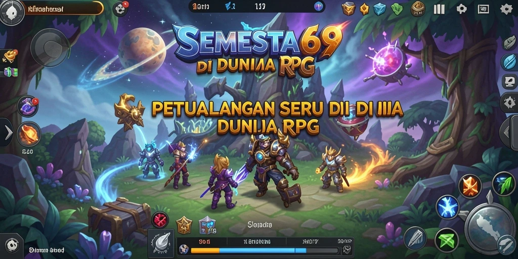 Tangkapan layar gameplay SEMESTA69 menampilkan aksi pertarungan RPG yang mendebarkan.