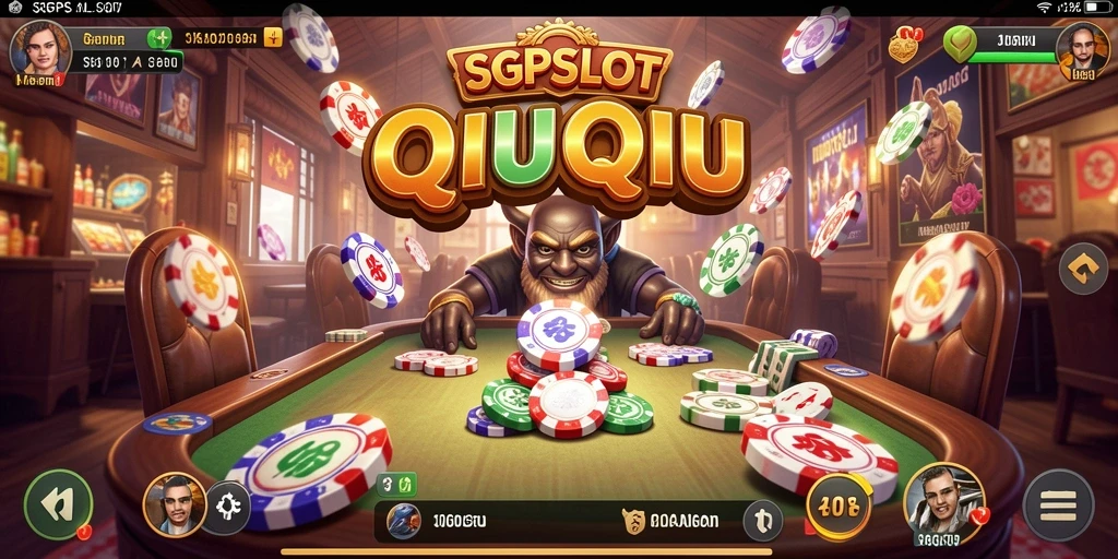 Screenshot utama SGPSLOT menampilkan gameplay seru permainan QiuQiu.