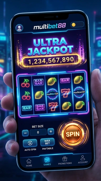 Tampilan utama aplikasi multibet88 yang menarik dan fungsional.